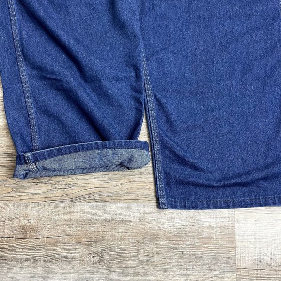VINTAGE SEARS CLASSIC BLUE DENIM OVERALLS. - Picture 4 of 9